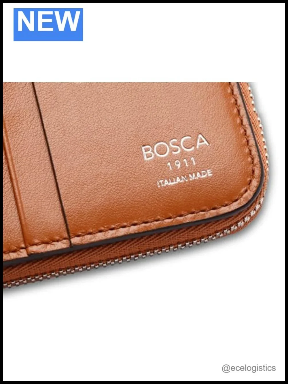 Women's Italian Leather Bifold Wallet with 8 Card Slots & Zip Coin Pocket